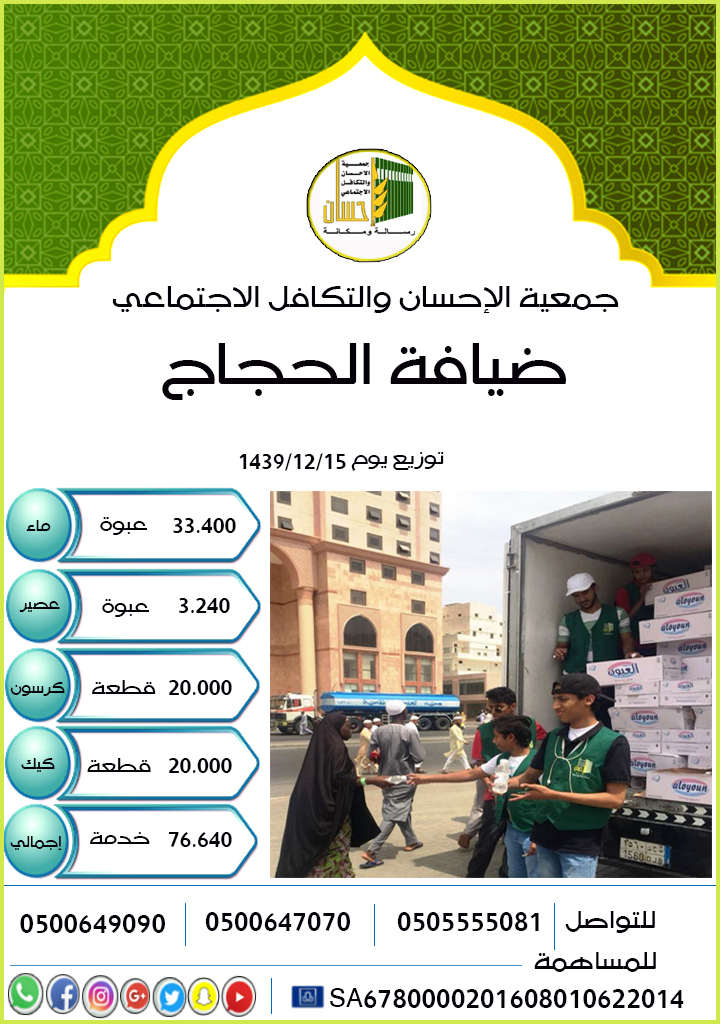 76.640 خدمة لضيوف الرحمن يوم 15 ذو الحجة