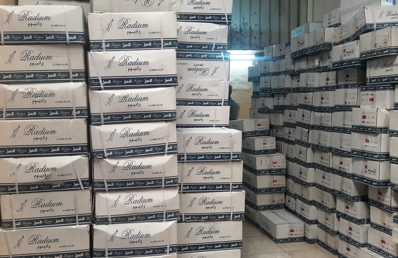 536 كرتون ثياب من شركة الأصيل لفقراء الحرم