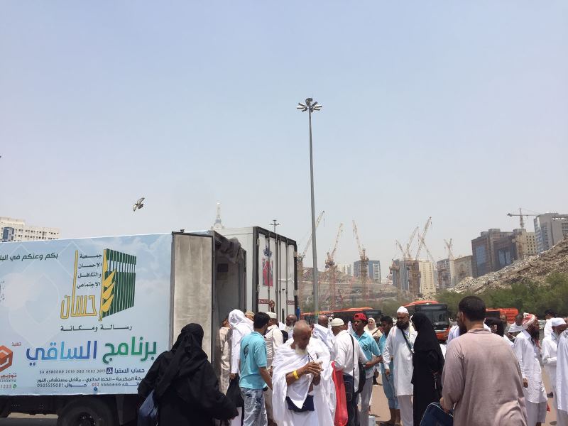 8 برادات يومياً للسقيا والإطعام الخيري لحجاج بيت الله الحرام