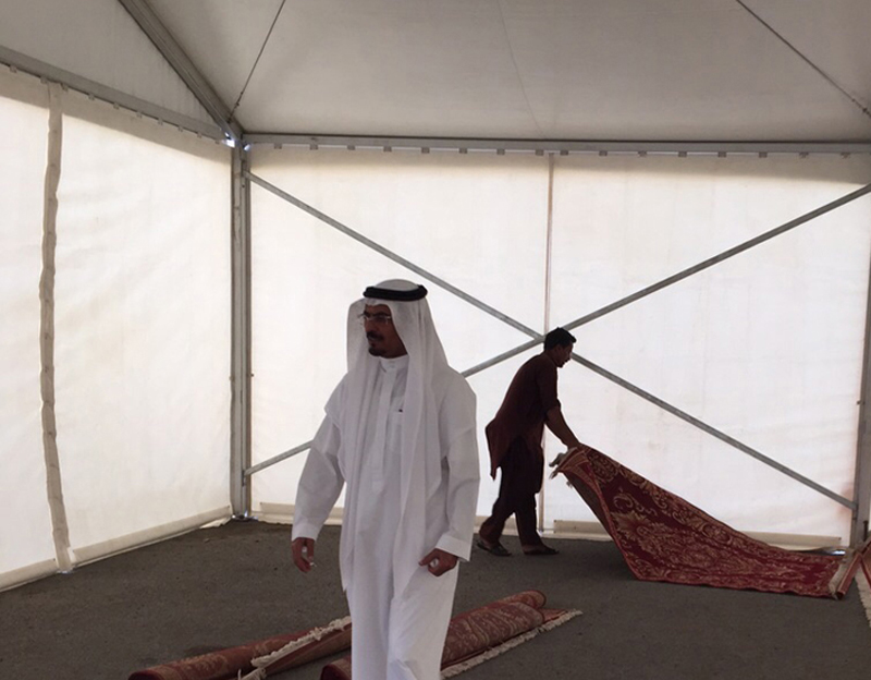 الزايدي يتفقد الخيمة الرمضانية في مواقف المسخوطة