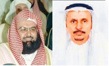 الأستاذ مبارك القرشي مدير عام الجمعية يهنئ الشيخ عبدالرحمن السديس على الثقة الملكية بمكتبه صباح أمس