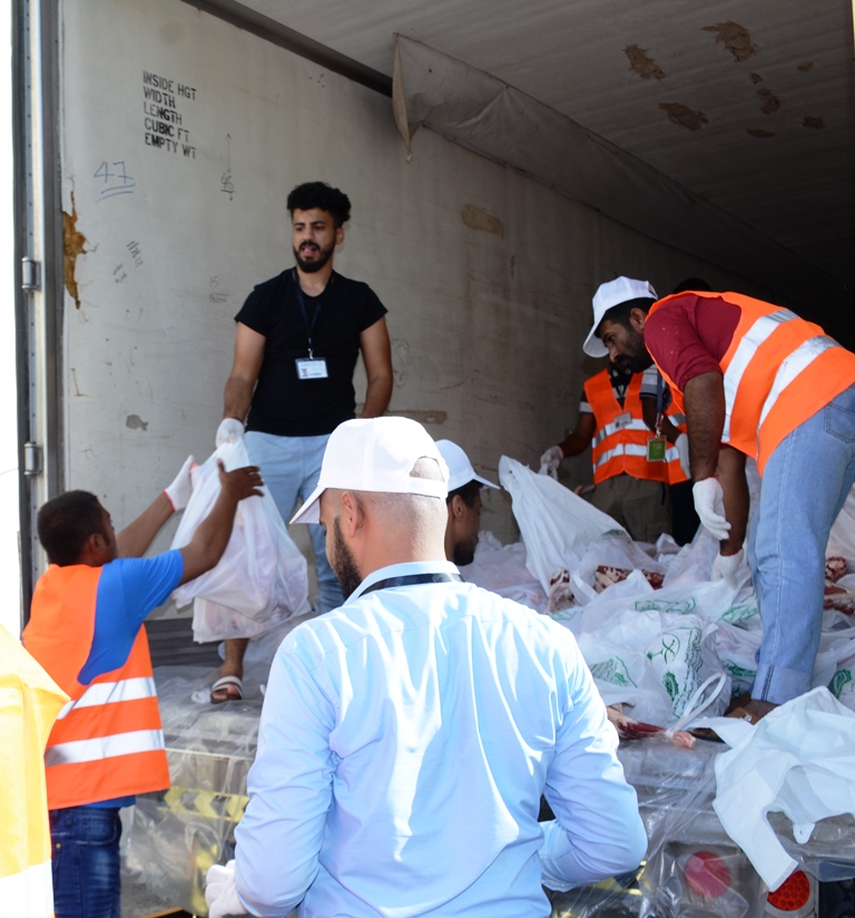 جمعية إحسان توزع (2500) ذبيحة هدي على فقراء الحرم في أول أيام التشريق