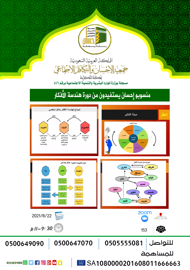 منسوبو (إحسان) يستفيدون من دورة هندسة الأفكار